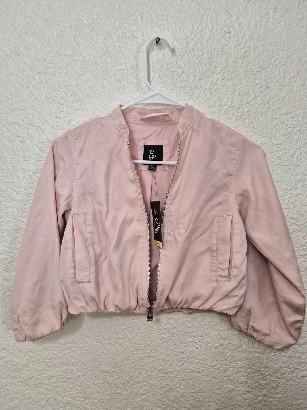 art class Light Pink Bomber Jacket for Kids
